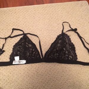 Showpo Bralette Black Size 8 (size b or c)